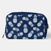 Tropical Pineapple with Name – Watercolor Style Waschbeutel (Rückseite)