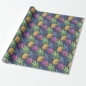 Tropical Pineapple Wrapping Paper Geschenkpapier (Ungerollt)