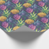 Tropical Pineapple Wrapping Paper Geschenkpapier (Ecke)