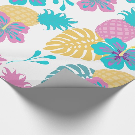 Tropical Pineapples Geschenkpapier (Ecke)