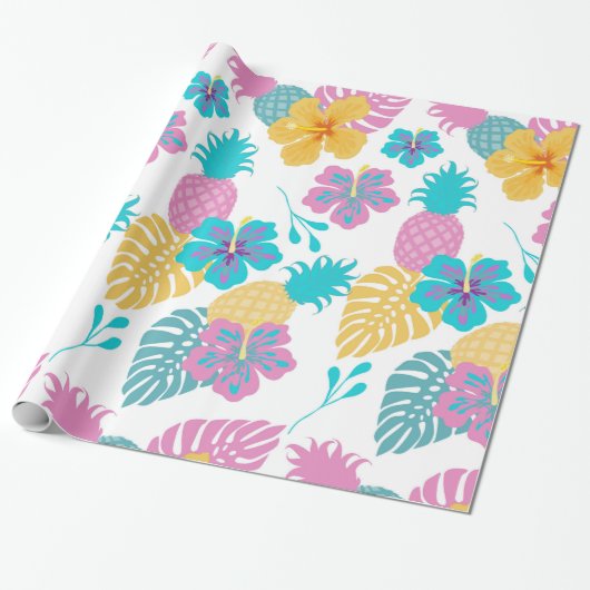 Tropical Pineapples Geschenkpapier (Ungerollt)