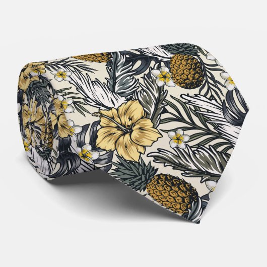 Tropical Pineapples Krawatte (Gerollt)