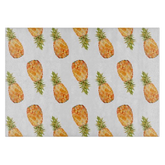 Tropical Pineapples Schneidebrett (Vorderseite)