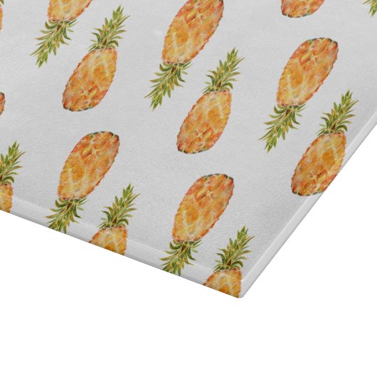 Tropical Pineapples Schneidebrett (Ecke)