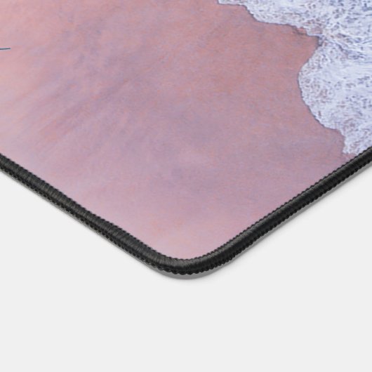 Tropical Pink Beach Bermuda Urlaub Schreibtischunterlage (Ecke)