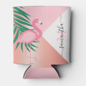 Tropical Pink Flamingo Dosenkühler (Vorderseite)