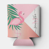 Tropical Pink Flamingo Dosenkühler (Rückseite)