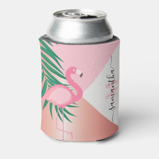 Tropical Pink Flamingo Dosenkühler (Kanne Rückseite)