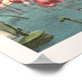 Tropical Pink Flamingo Flamboyance Print Poster (Ecke)