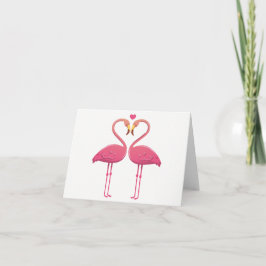 Tropical Pink Flamingo Liebe Hallo Denken Sie an S Karte