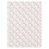 Tropical Pink Flamingo Pattern Küche Tischdecke (Vorderseite)