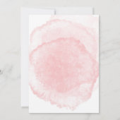 Tropical Pink Flamingo Peony Floral Wedding Einladung (Rückseite)