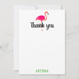 Tropical Pink Flamingo Schöne Vielen Dank Dankeskarte