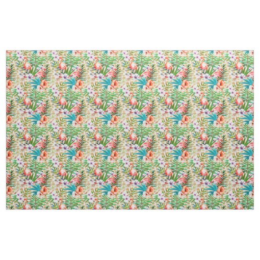 Tropical Pink Flamingo Stoff (Fat Quarter (45,7 x 55,9 cm))