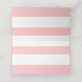 Tropical Pink Flamingo Wedding Platzkarte (Innenseite Aufgefaltet)