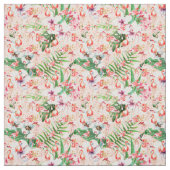 Tropical Pink Flamingos Fabric Stoff (Muster)