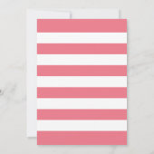 Tropical Pink Gold Ananas Baby Girl Shower Luau Einladung (Rückseite)