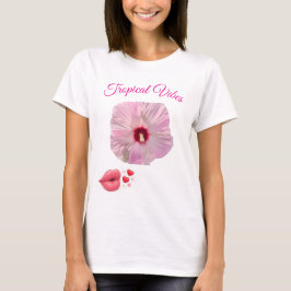 Tropical Pink Hibiscus T-Shirt