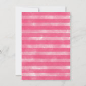 Tropical Pink Watermelon Kinderdusche Einladung (Rückseite)