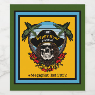 Tropical Pirate ist keine glückliche Stunde für Me Weinetikett