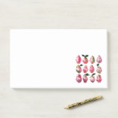Tropical Pitaya Watercolor Art Post-it Klebezettel (Auf Schreibtisch)
