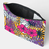 Tropical Plants and Hibiscus Exotic Floral Design Zubehörtasche (Offen)