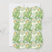 Tropical Plumeria Couples Dusche Einladung (Rückseite)