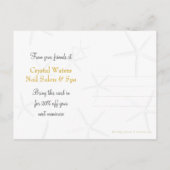 Tropical Plumeria Floral Customer Gift Card Postkarte (Rückseite)