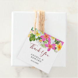 Tropical Plumeria Temple Tree Vielen Dank für Ihre Geschenkanhänger