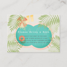 Tropical Pool Baby Dusche Bitte buchen Begleitkarte