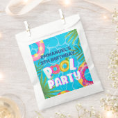 Tropical Pool Party Geburtstag Geschenktütchen (Ausgeschnitten)