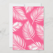 Tropical Pool Party Girl Birthday Einladung (Rückseite)