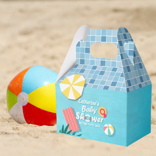 Tropical Pool Party Summer Baby Dusche Geschenkschachtel