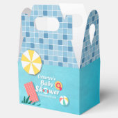Tropical Pool Party Summer Baby Dusche Geschenkschachtel (Geöffnet)