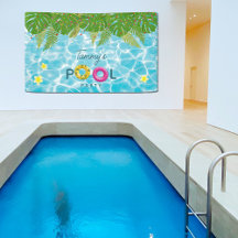 Tropical Pool Party Swimming Pool Birthday 