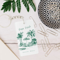 Tropical Poolside Ferien Mietschlüssel Tag