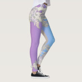 Tropical Positive Vibes Palm Tree Blätter Leggings (Rechts)