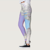 Tropical Positive Vibes Palm Tree Blätter Leggings (Links)