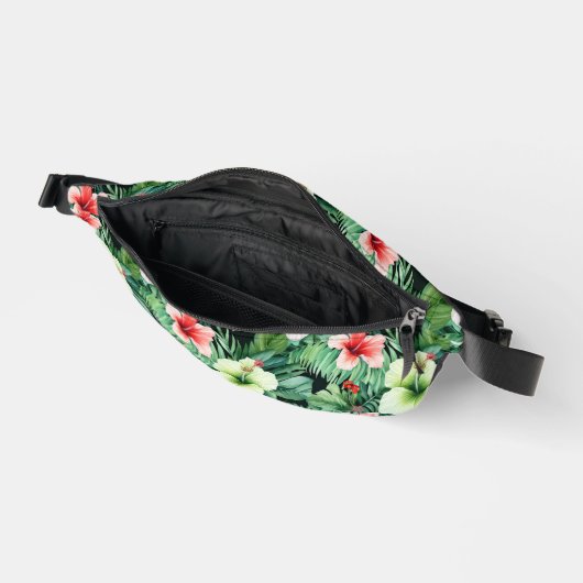 Tropical Print Fanny Pack Bauchtasche (Offen)