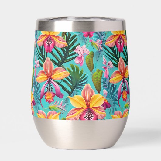 Tropical Print Wine Tumbler (Rückseite)