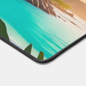 Tropical Private Island Palm Trees Schreibtischunterlage (Ecke)