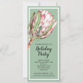 Tropical Protea Weihnachtsfeiertage Party Einladun (Vorderseite)