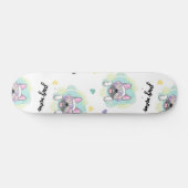 Tropical Pug Pattern Skateboard (Horizontal)