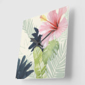 Tropical Punch Collection Quadratische Wanduhr (Winkel)