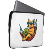 Tropical Pup Vibes Laptopschutzhülle (Vorne Rechts)