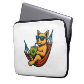 Tropical Pup Vibes Laptopschutzhülle (Vorderseite Links)