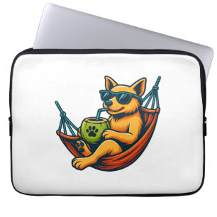 Tropical Pup Vibes Laptopschutzhülle