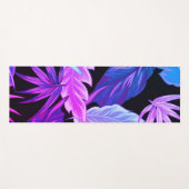 Tropical Purple Botanical Leaves Yogamatte (Vorderseite (Horizontal))