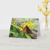 Tropical Queen Butterfly, FL - Karte (Gelbe Blume)