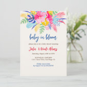 Tropical Rain Forest Wilde Babydusche Einladung (Stehend Vorderseite)